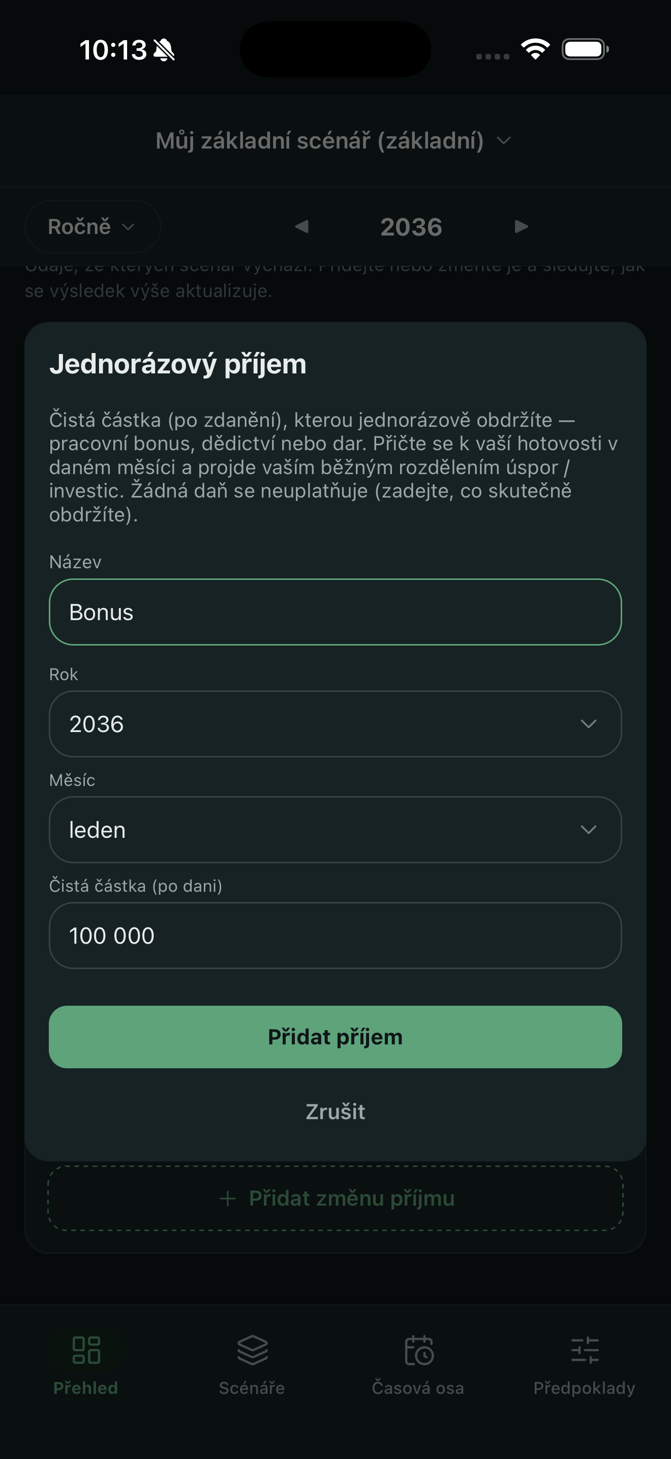 Co kdybyste dostali bonus, dědictví nebo dar?